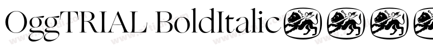 OggTRIAL BoldItalic字体转换